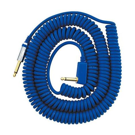 VOX VCC090BL 9M Vintage Curly Cable Blue